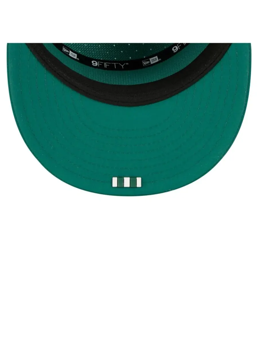 New Era Мужская зеленая кепка New York Jets 2025 Sideline Split Panel 9FIFTY Snapback — изображение 2 из 5, зеленый