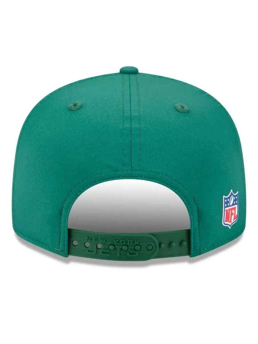 New Era Мужская зеленая кепка New York Jets 2025 Sideline Split Panel 9FIFTY Snapback — изображение 3 из 5, зеленый