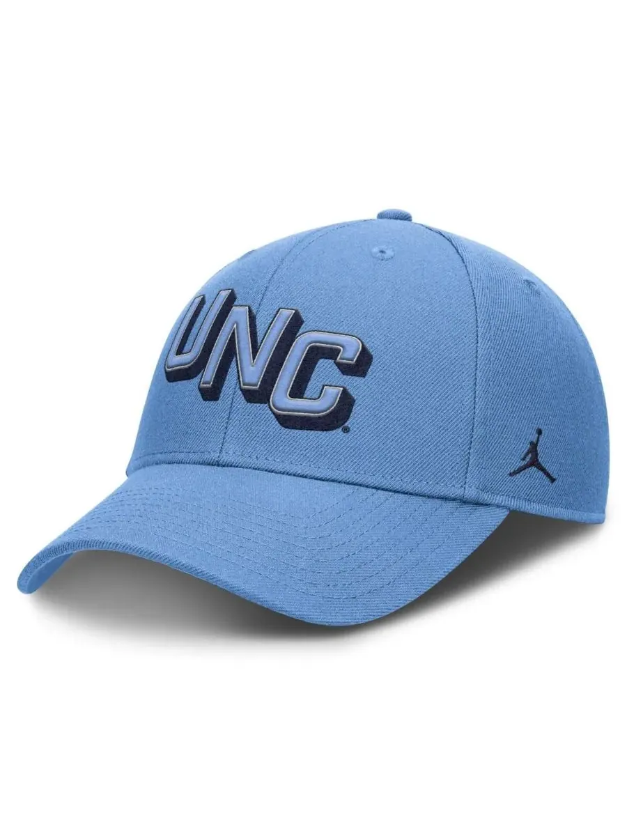 Jordan Мужская регулируемая бейсболка Carolina Blue North Carolina Tar Heels Slanted Primetime Rise