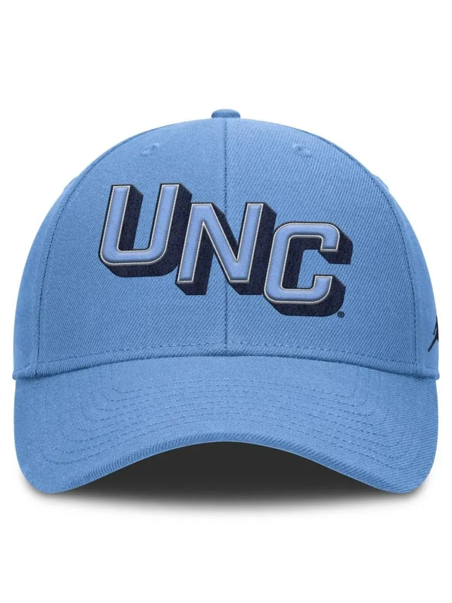 Jordan Мужская регулируемая бейсболка Carolina Blue North Carolina Tar Heels Slanted Primetime Rise — изображение 2 из 4