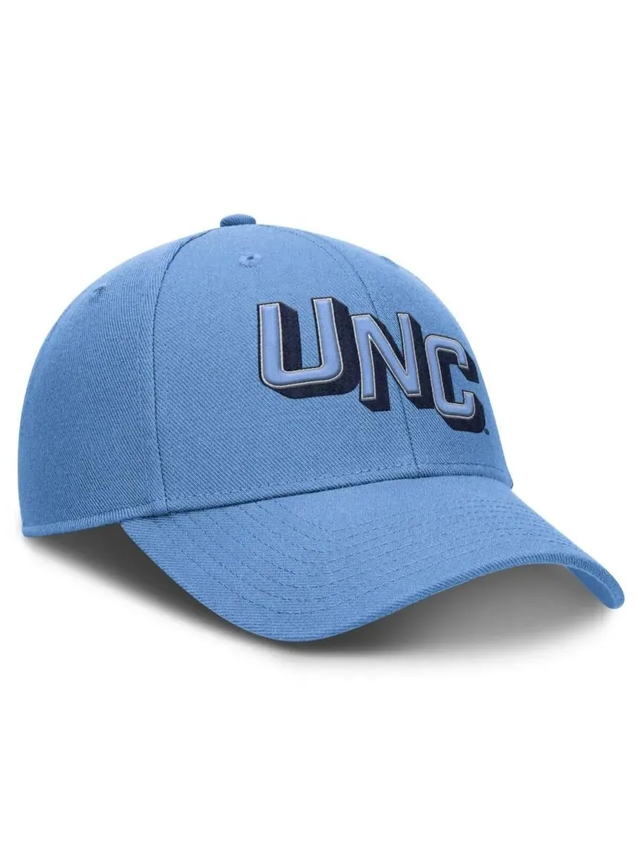 Jordan Мужская регулируемая бейсболка Carolina Blue North Carolina Tar Heels Slanted Primetime Rise — изображение 3 из 4