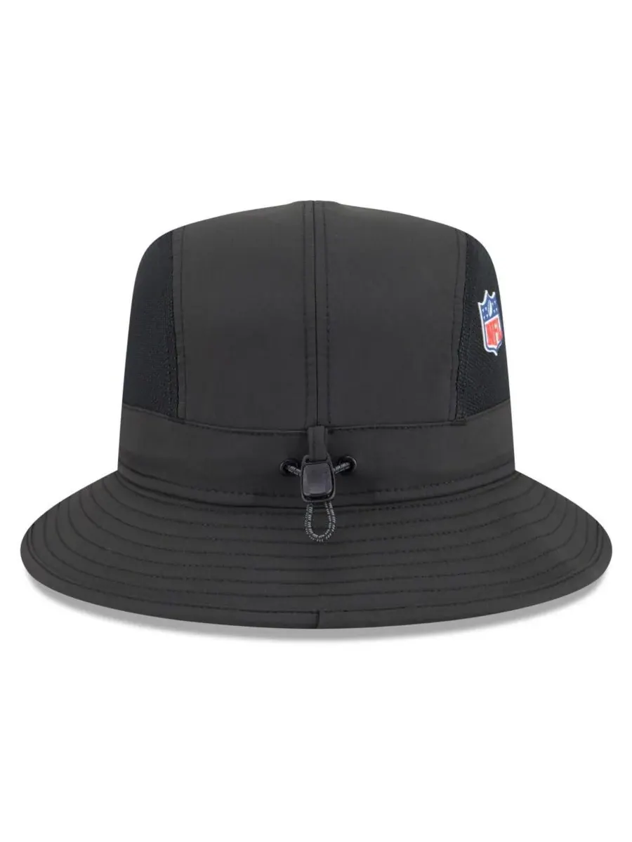 New Era Мужская черная панама Pittsburgh Steelers 2025 Sideline — изображение 2 из 5, черный