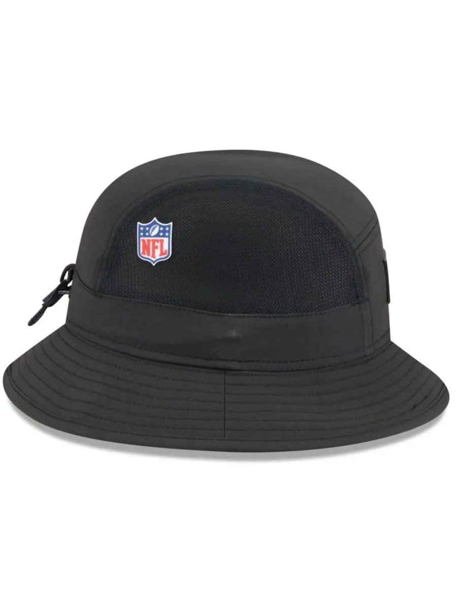 New Era Мужская черная панама Pittsburgh Steelers 2025 Sideline — изображение 3 из 5, черный