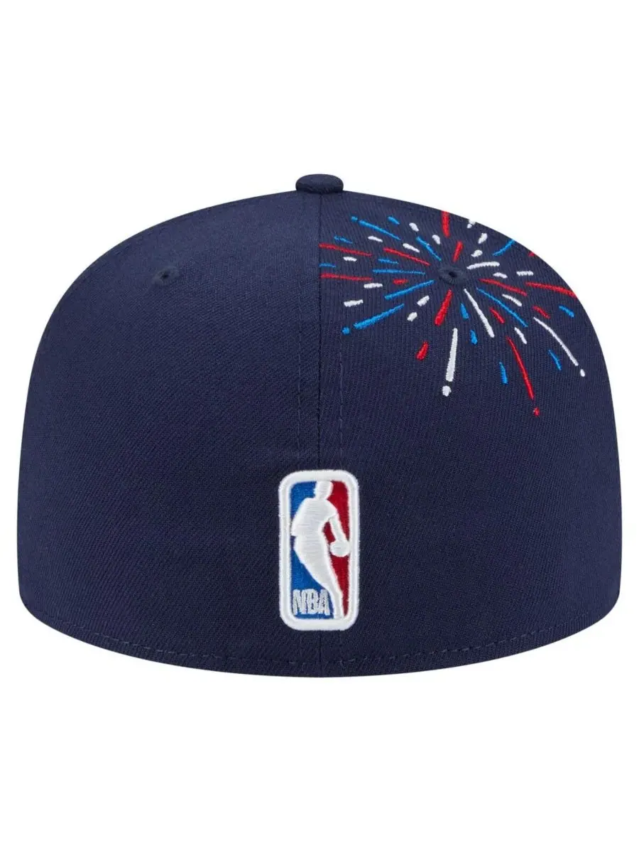 New Era Мужская темно-синяя бейсболка Dallas Mavericks Americana Fireworks 59FIFTY — изображение 4 из 4, темно-синий