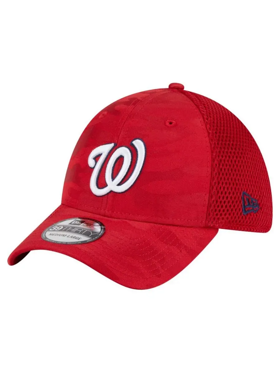 New Era Мужская красная кепка Washington Nationals Subtle Camo 39THIRTY Flex Hat