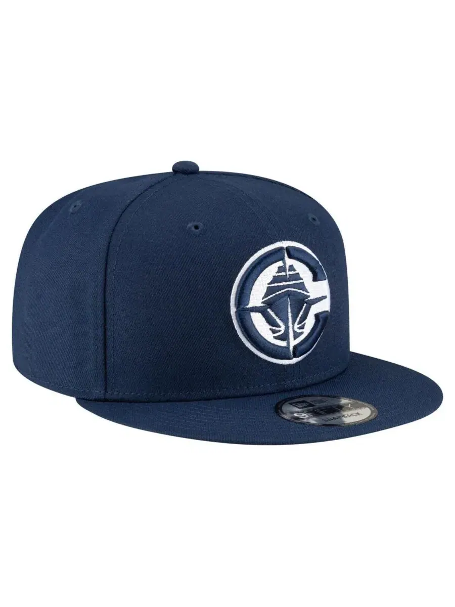 Мужская темно-синяя кепка LA Clippers 9FIFTY с застежкой-регулятором New Era — изображение 3 из 5, темно-синий