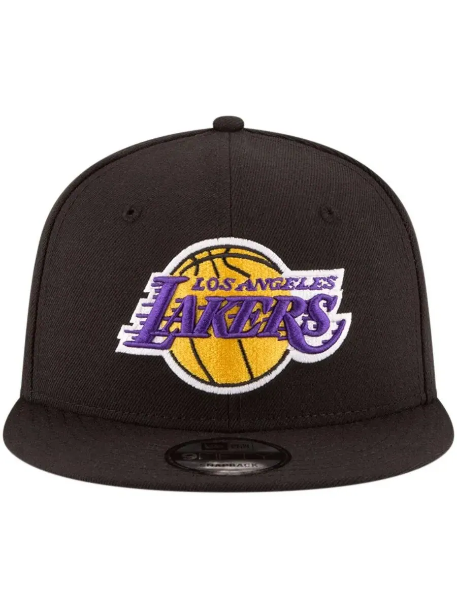 Мужская черная бейсболка Los Angeles Lakers в официальной командной расцветке 9FIFTY с регулируемой — изображение 2 из 3