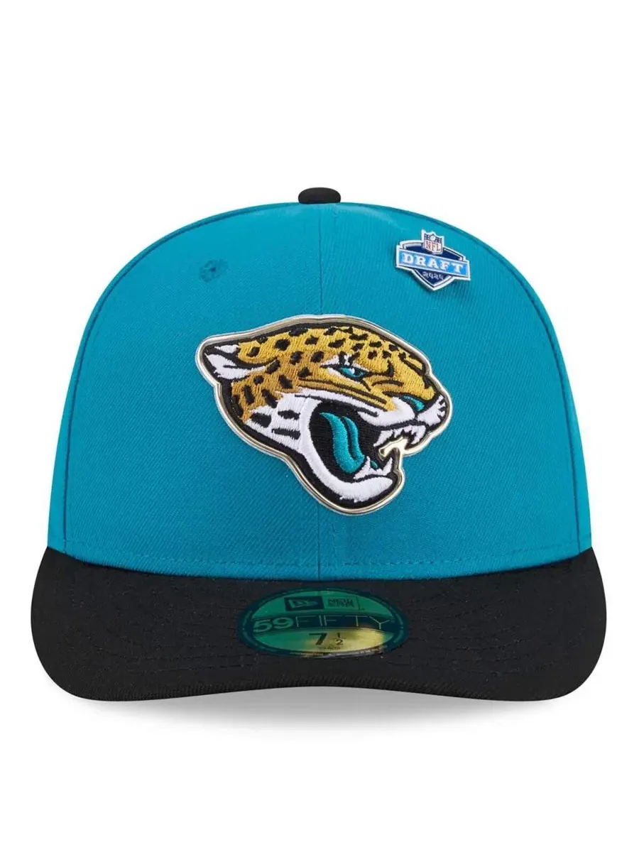 Кепка с высокой тульей 59FIFTY с принтом Jacksonville Jaguars New Era — изображение 2 из 5, черный