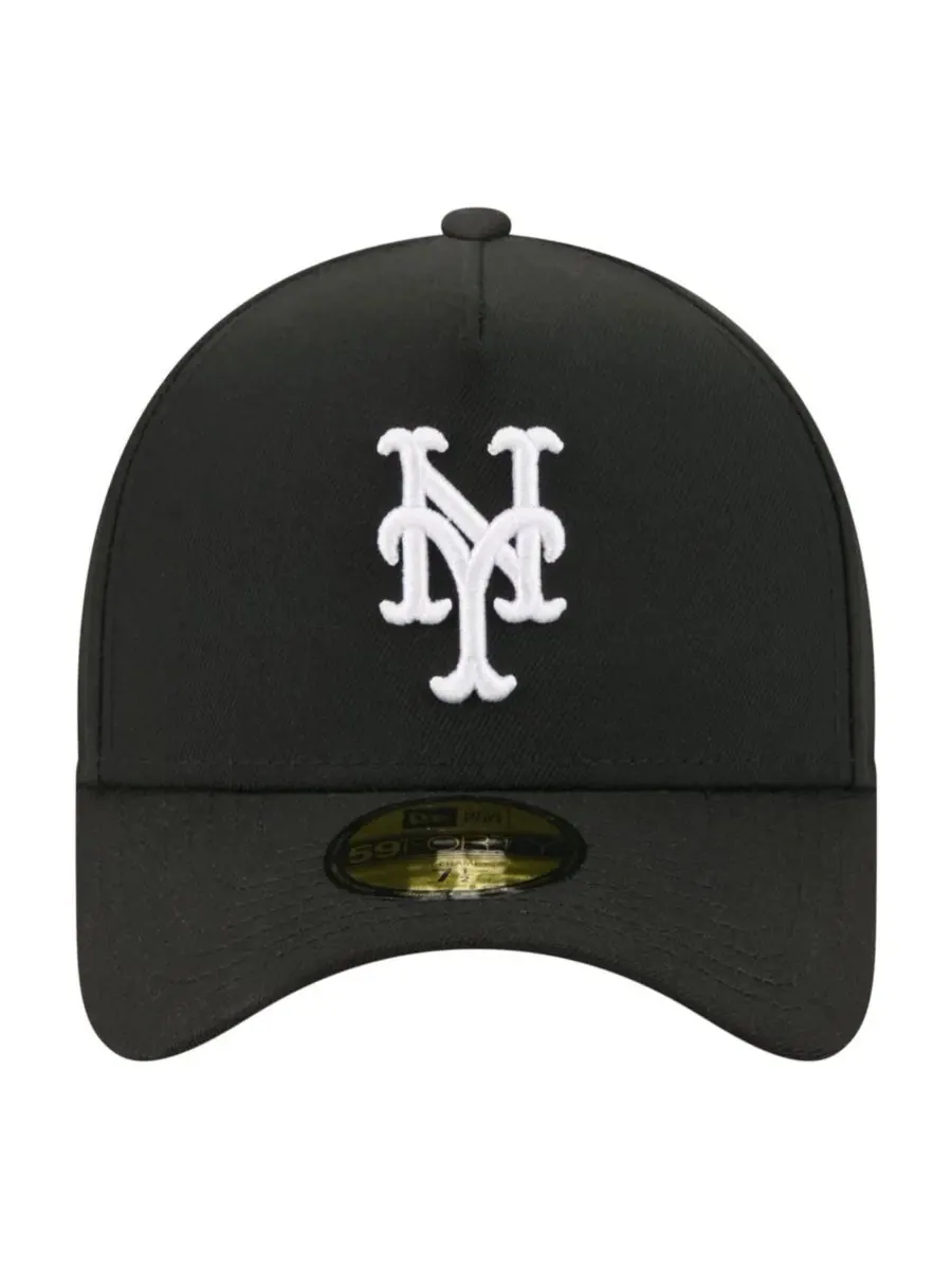 Кепка New Era 59FORTY с вышивкой New York Mets — изображение 2 из 7, черный