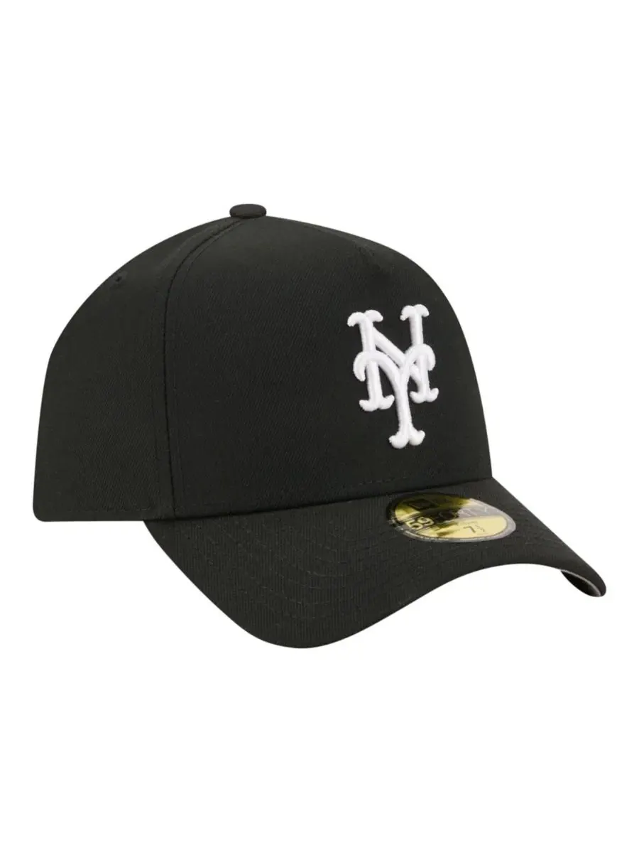 Кепка New Era 59FORTY с вышивкой New York Mets — изображение 3 из 7, черный