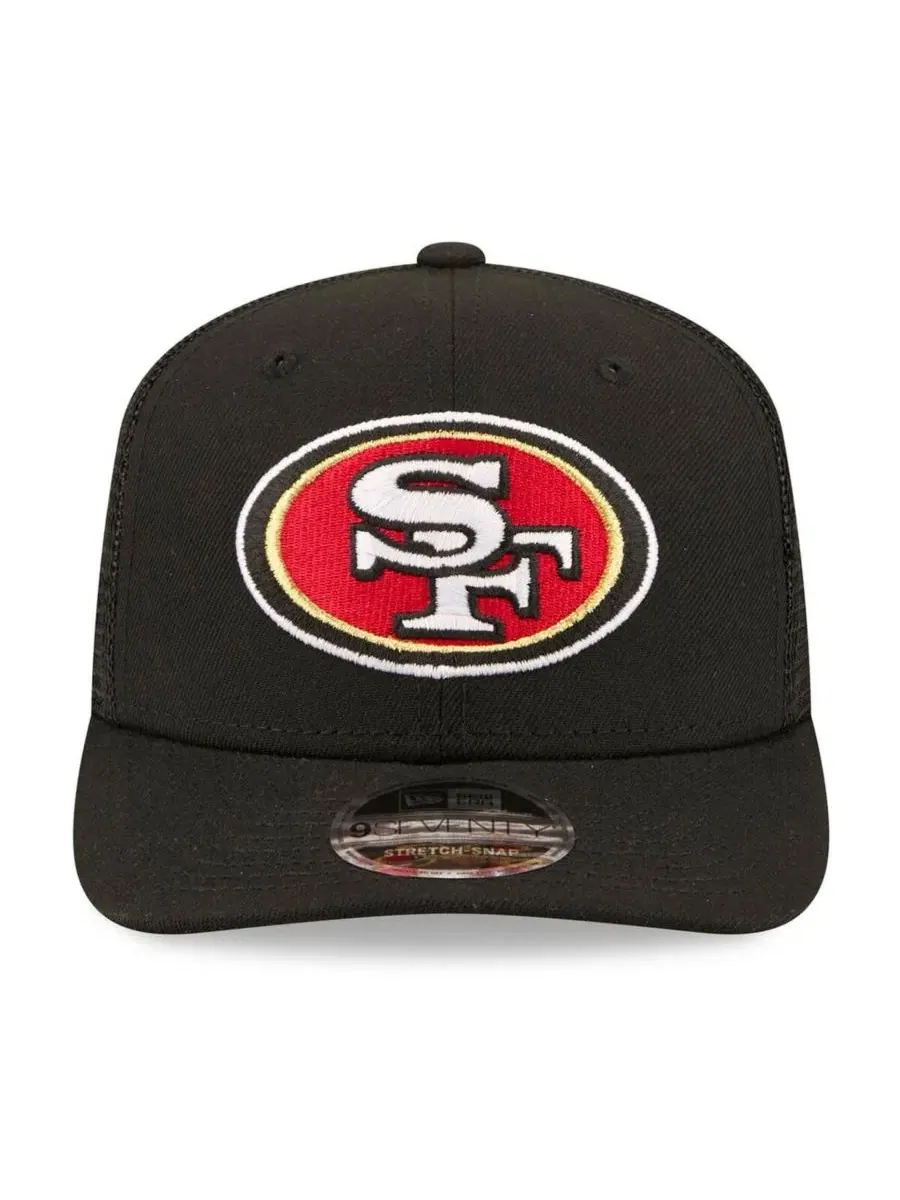 Кепка-тракер 9SEVENTY с вышивкой 80th Anniversary, San Francisco 49ers New Era — изображение 2 из 5, черный