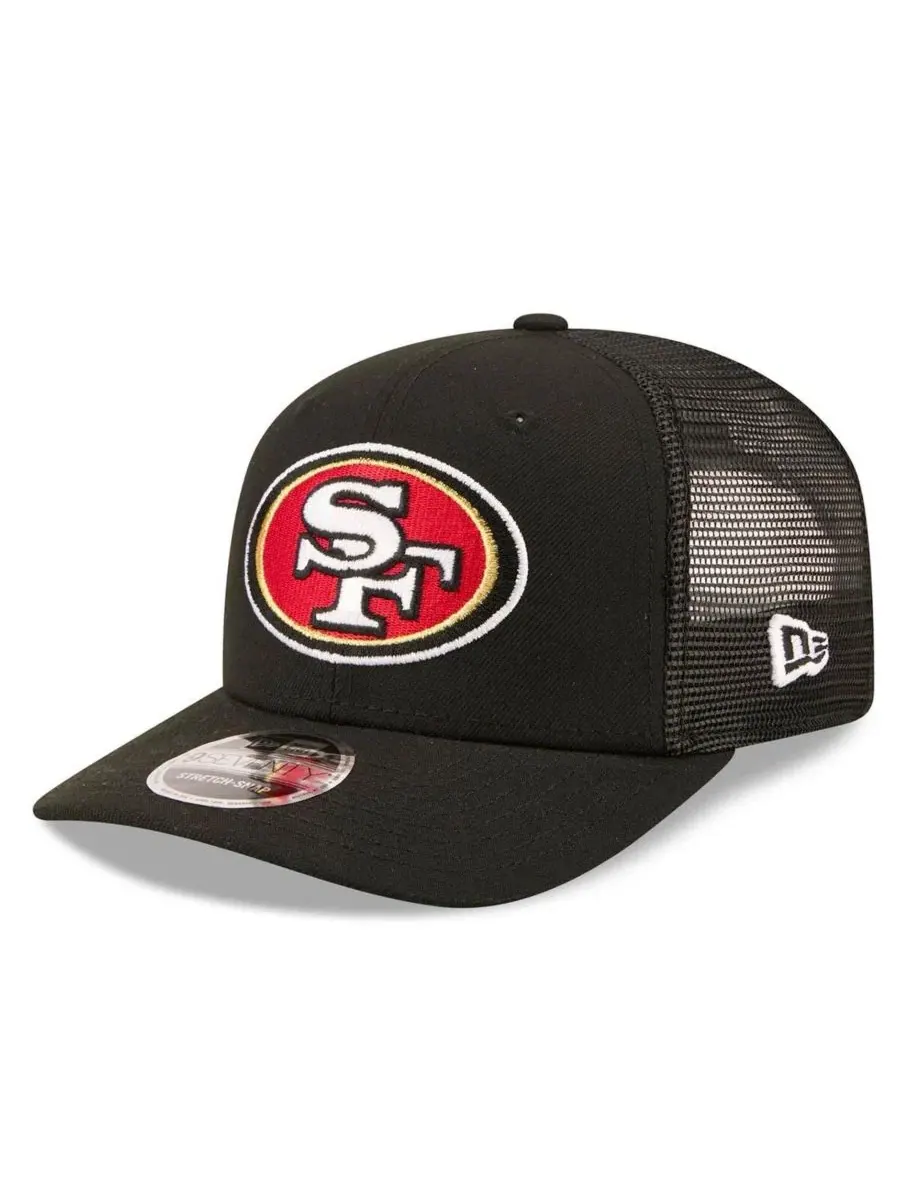 Кепка-тракер 9SEVENTY с вышивкой 80th Anniversary, San Francisco 49ers New Era — изображение 3 из 5, черный