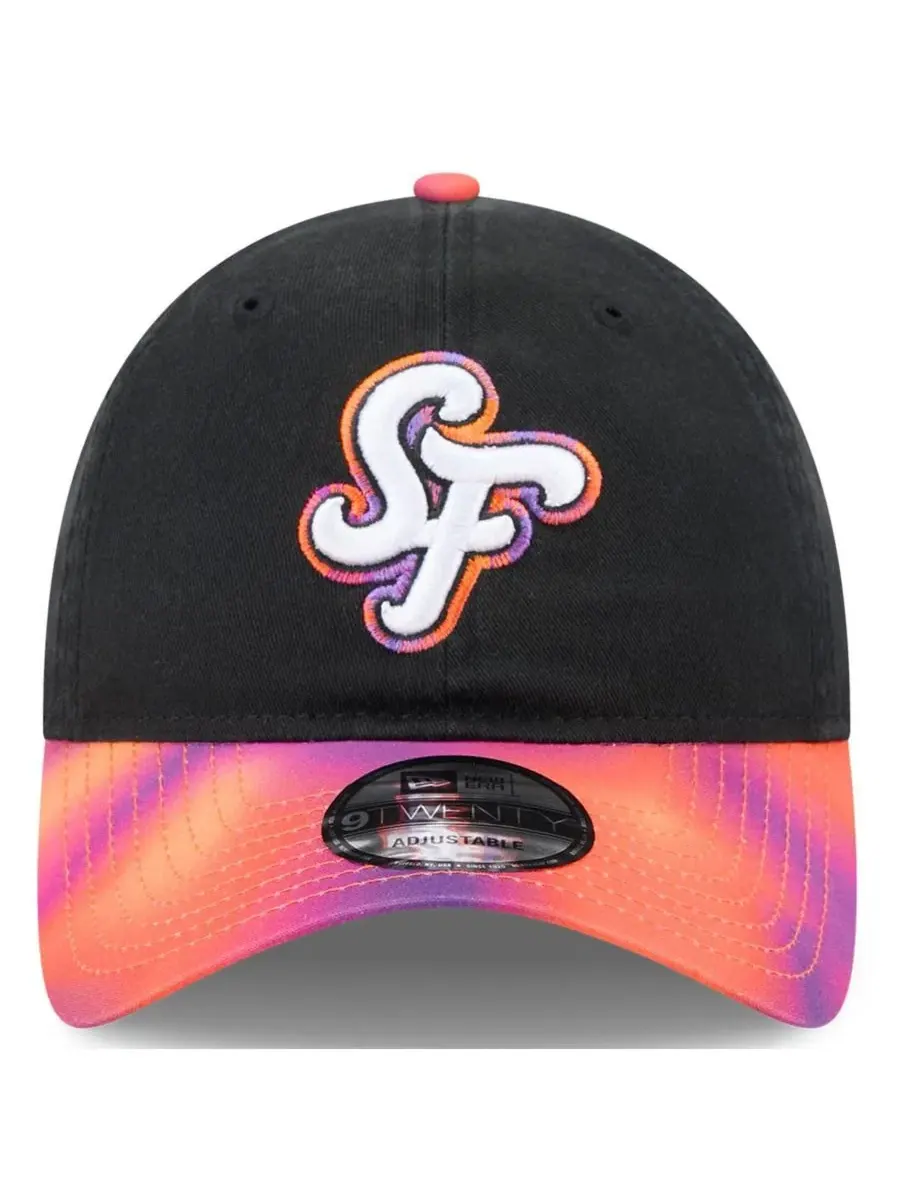 Кепка 9TWENTY с вышивкой San Francisco Giants 2025 City Connect New Era — изображение 2 из 5, черный оранжевый