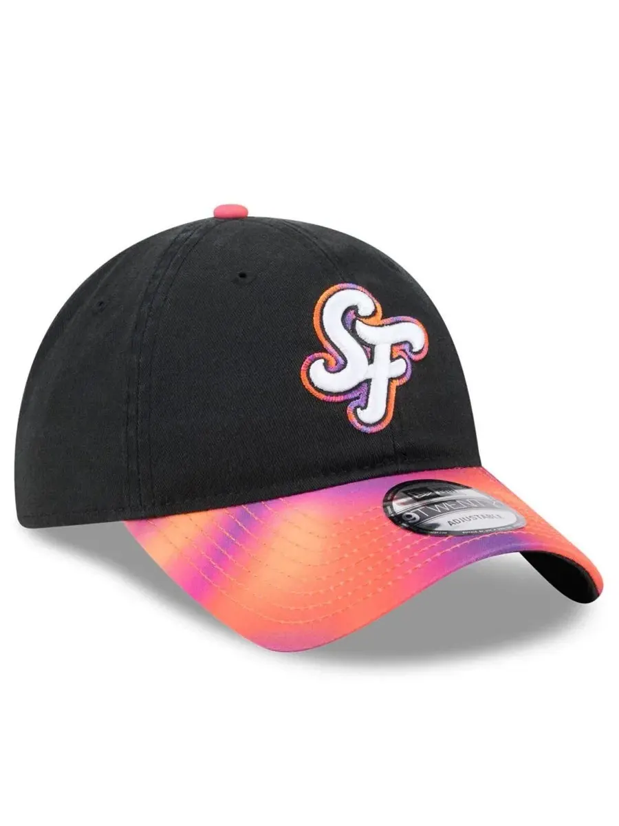 Кепка 9TWENTY с вышивкой San Francisco Giants 2025 City Connect New Era — изображение 3 из 5, черный оранжевый