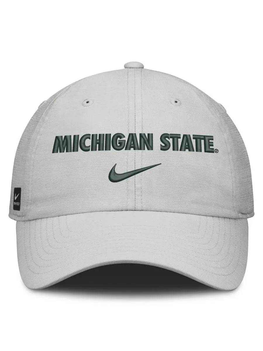 Кепка Michigan State Spartans 2026 On-Field Gameday Club Nike — изображение 3 из 4, серый