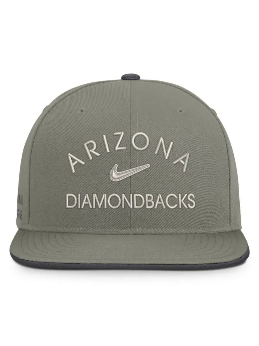 Кепка-снапбек Nike Pro Dri-FIT, Arizona Diamondbacks — изображение 2 из 5, серый