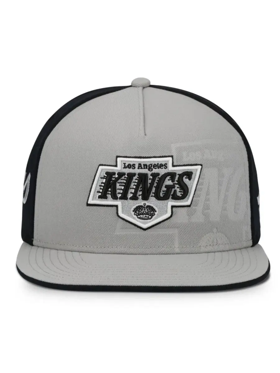 Кепка-снапбек с вышивкой Los Angeles Kings Fanatics — изображение 2 из 3, серебристый черный