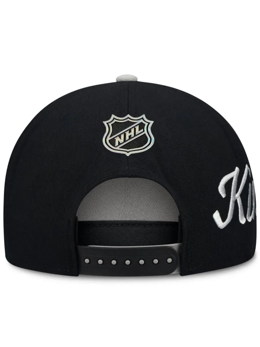 Кепка-снапбек с вышивкой Los Angeles Kings Fanatics — изображение 3 из 3, серебристый черный