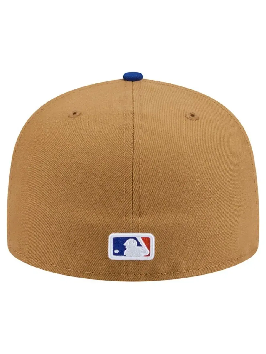 Кепка с фруктовыми стикерами New York Mets Fruit Sticker 59FIFTY New Era — изображение 3 из 5, бежевый