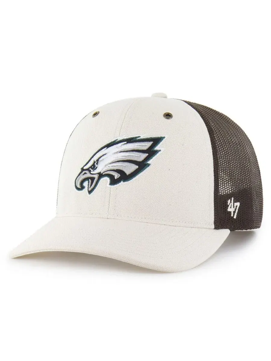 Кепка-тракер с сеткой Philadelphia Eagles, модель Undyed Trucker '47 Brand