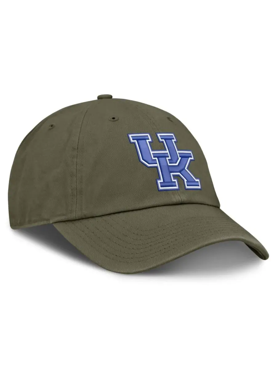 Кепка Nike Primetime Club с вышитым логотипом Kentucky Wildcats — изображение 3 из 4, оливковый