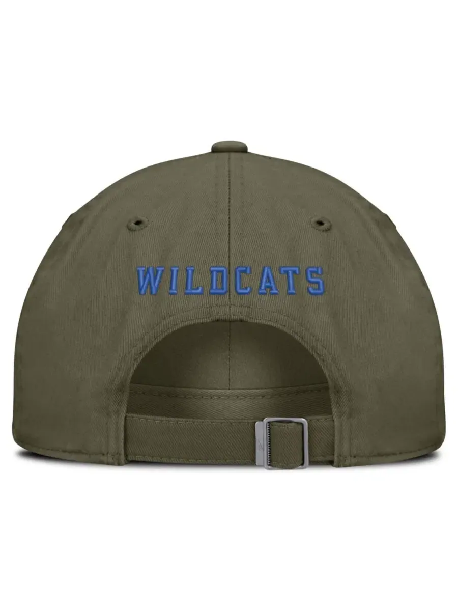 Кепка Nike Primetime Club с вышитым логотипом Kentucky Wildcats — изображение 4 из 4, оливковый
