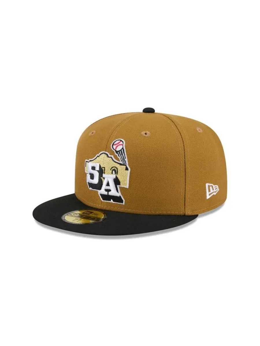 Кепка New Era 59FIFTY с высокой тульей, с вышитым логотипом, San Antonio Missions