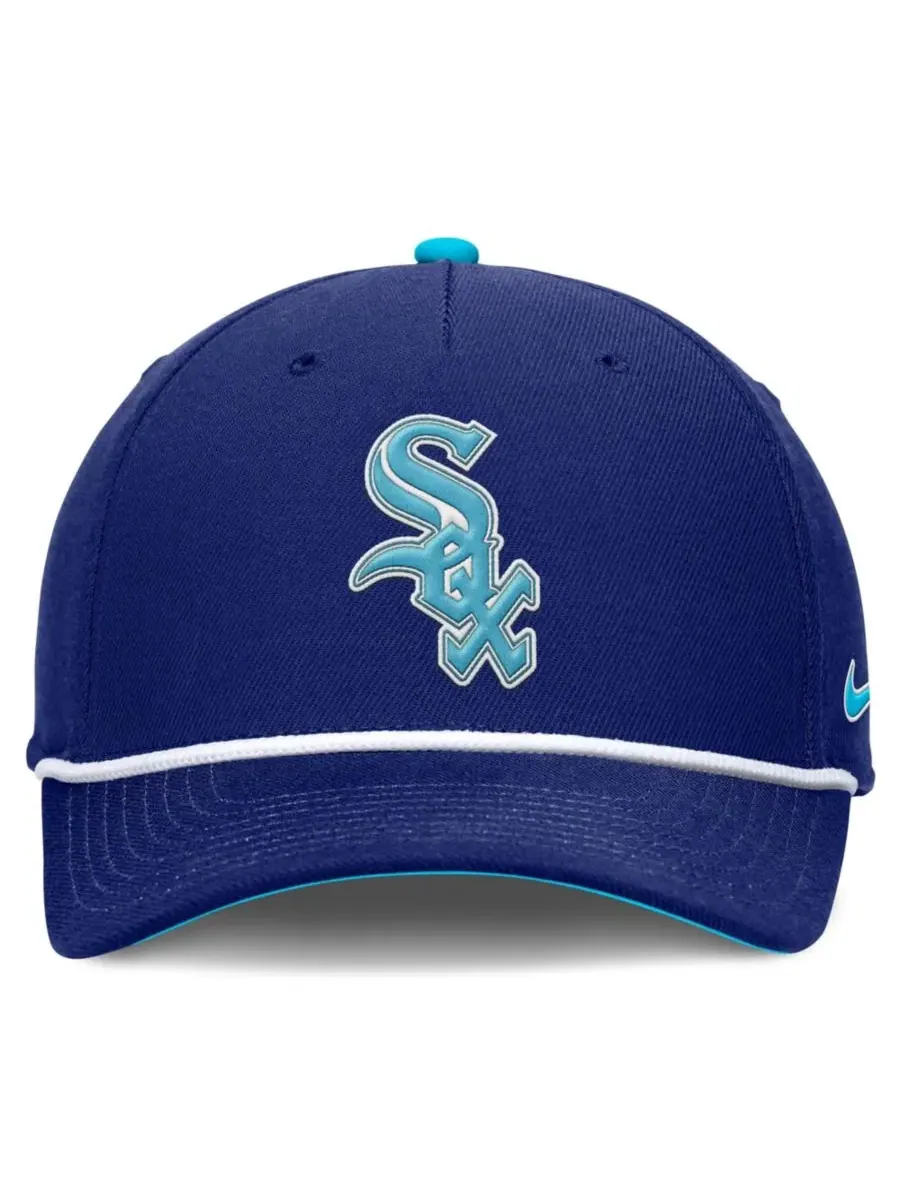 Бейсболка Nike Rise с вышивкой Chicago White Sox — изображение 4 из 4, королевский
