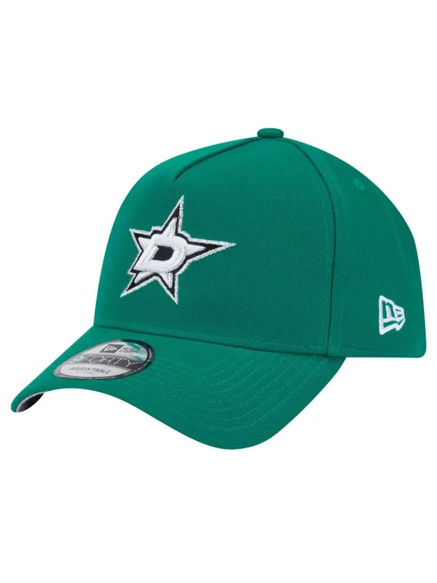 New Era Мужская регулируемая кепка Dallas Stars Core A-Frame 9FORTY ярко-зеленого цвета