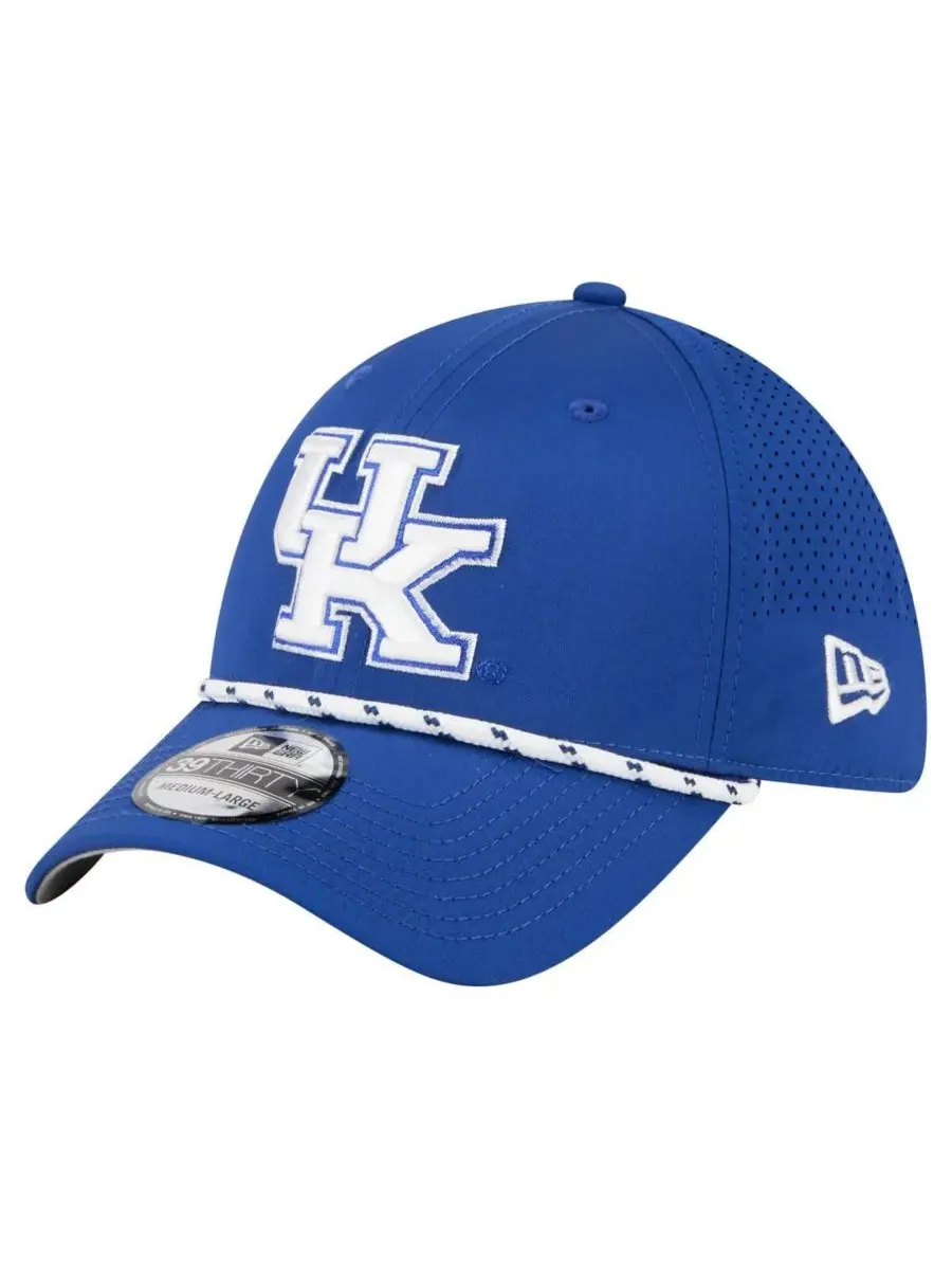 Мужская бейсболка Royal Kentucky Wildcats Rope 39THIRTY Flex Hat New Era