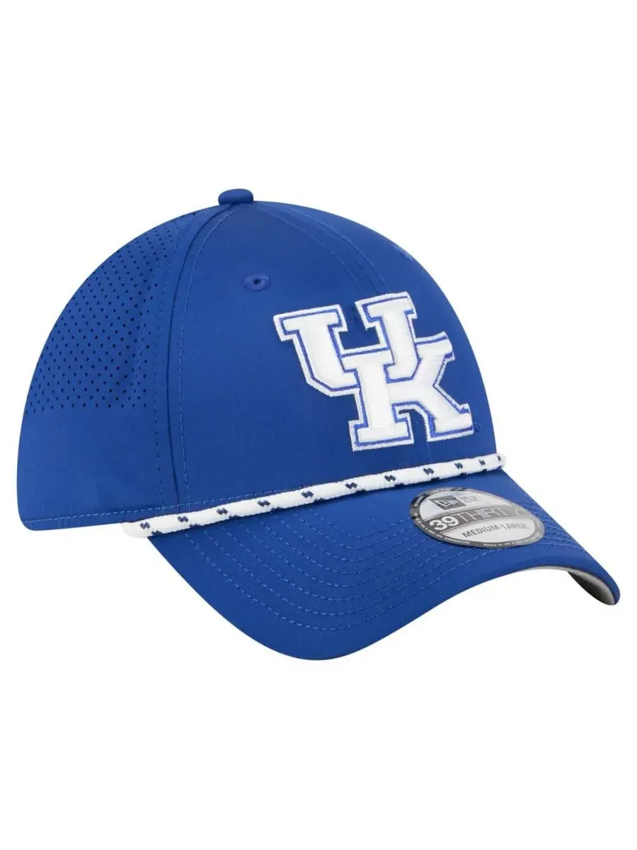 Мужская бейсболка Royal Kentucky Wildcats Rope 39THIRTY Flex Hat New Era — изображение 4 из 5, королевский