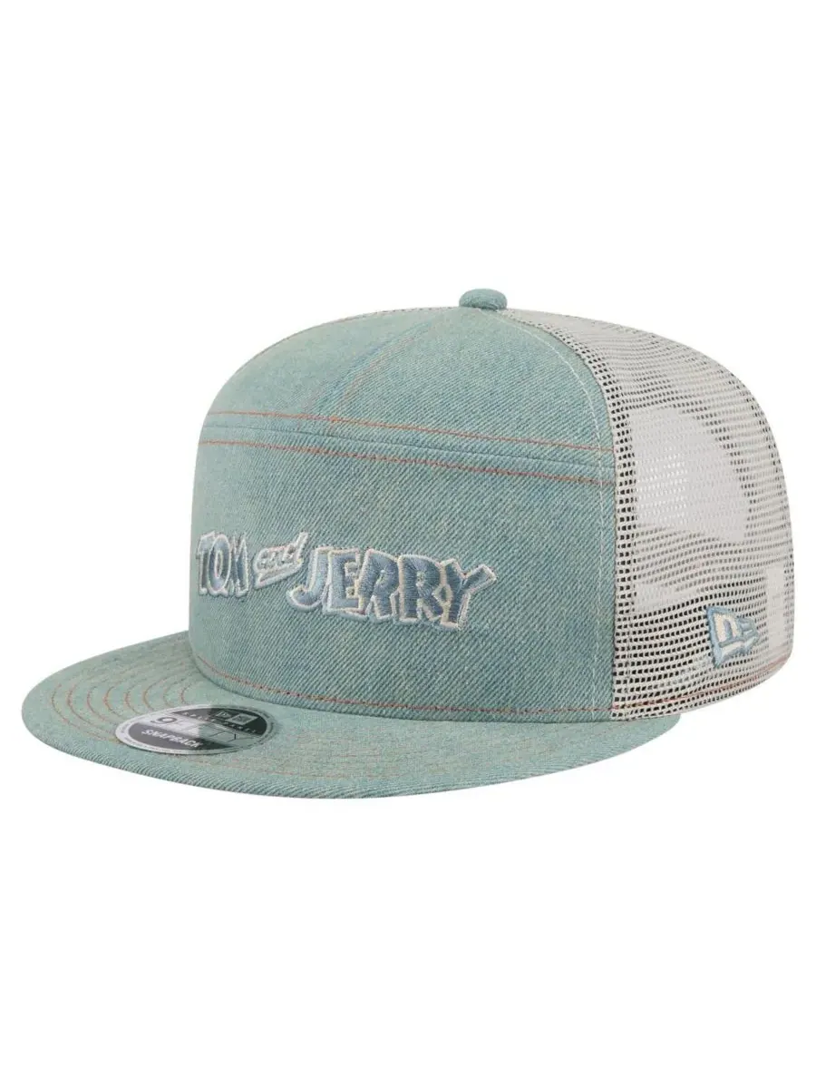 Мужская джинсовая кепка Tom and Jerry Denim 9FIFTY Snapback New Era