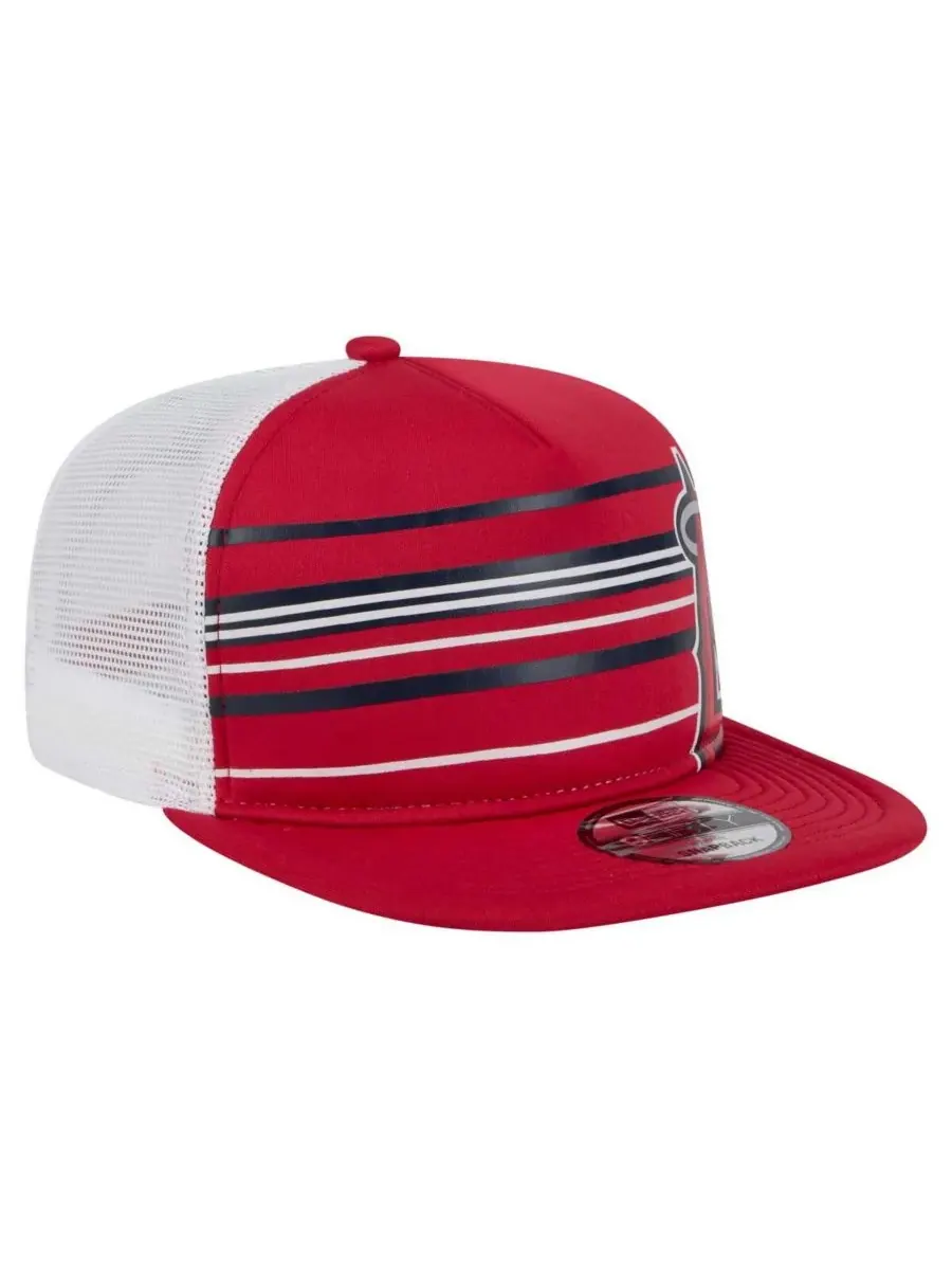 New Era Мужская красная бейсболка Los Angeles Angels 9FIFTY A-Frame Trucker Snapback — изображение 3 из 5, красный