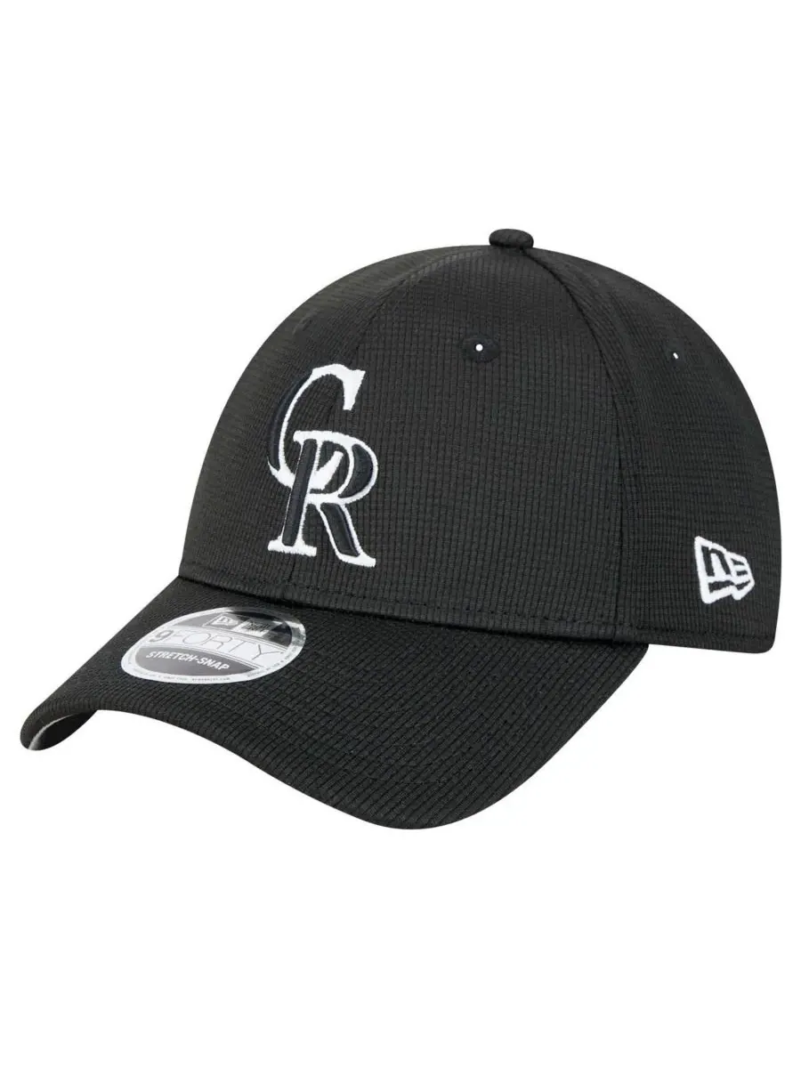 New Era Мужская черная регулируемая кепка Colorado Rockies Pivot 9FORTY