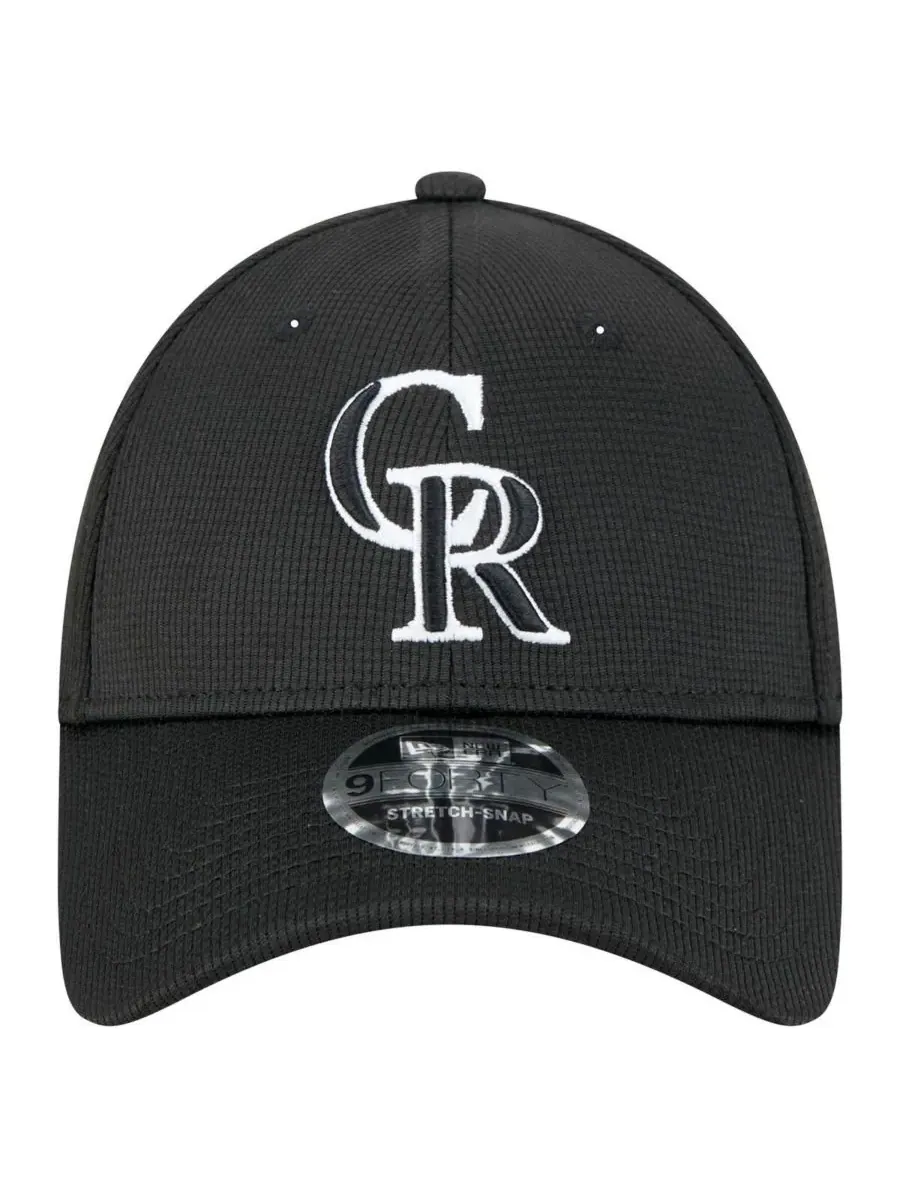 New Era Мужская черная регулируемая кепка Colorado Rockies Pivot 9FORTY — изображение 2 из 4, черный