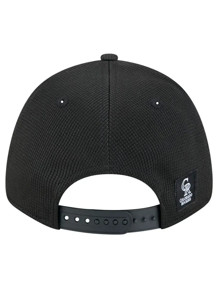 New Era Мужская черная регулируемая кепка Colorado Rockies Pivot 9FORTY — изображение 4 из 4, черный