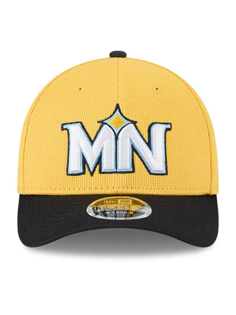 New Era Мужская бейсболка Minnesota Twins City Connect Batting Practice 9FORTY M-Crown с — изображение 2 из 4, желтый черный