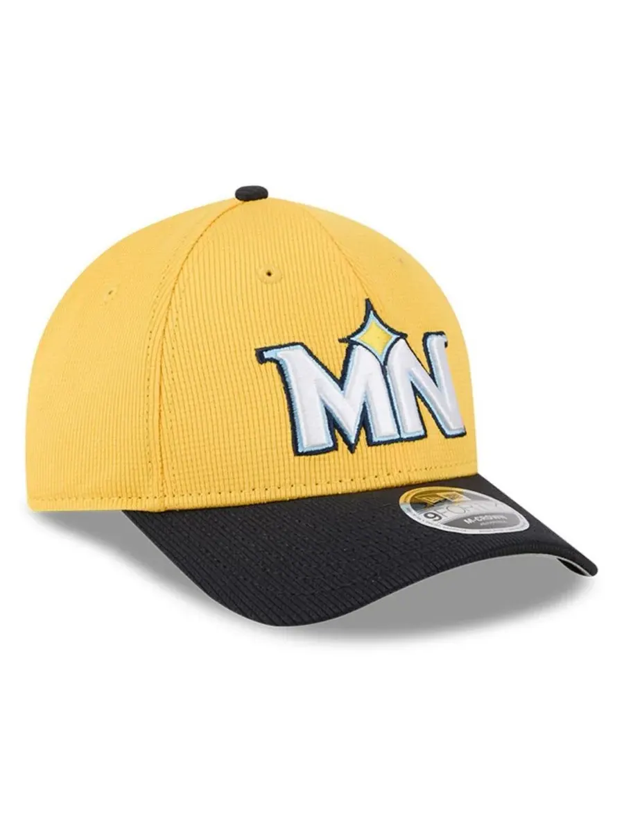 New Era Мужская бейсболка Minnesota Twins City Connect Batting Practice 9FORTY M-Crown с — изображение 3 из 4, желтый черный