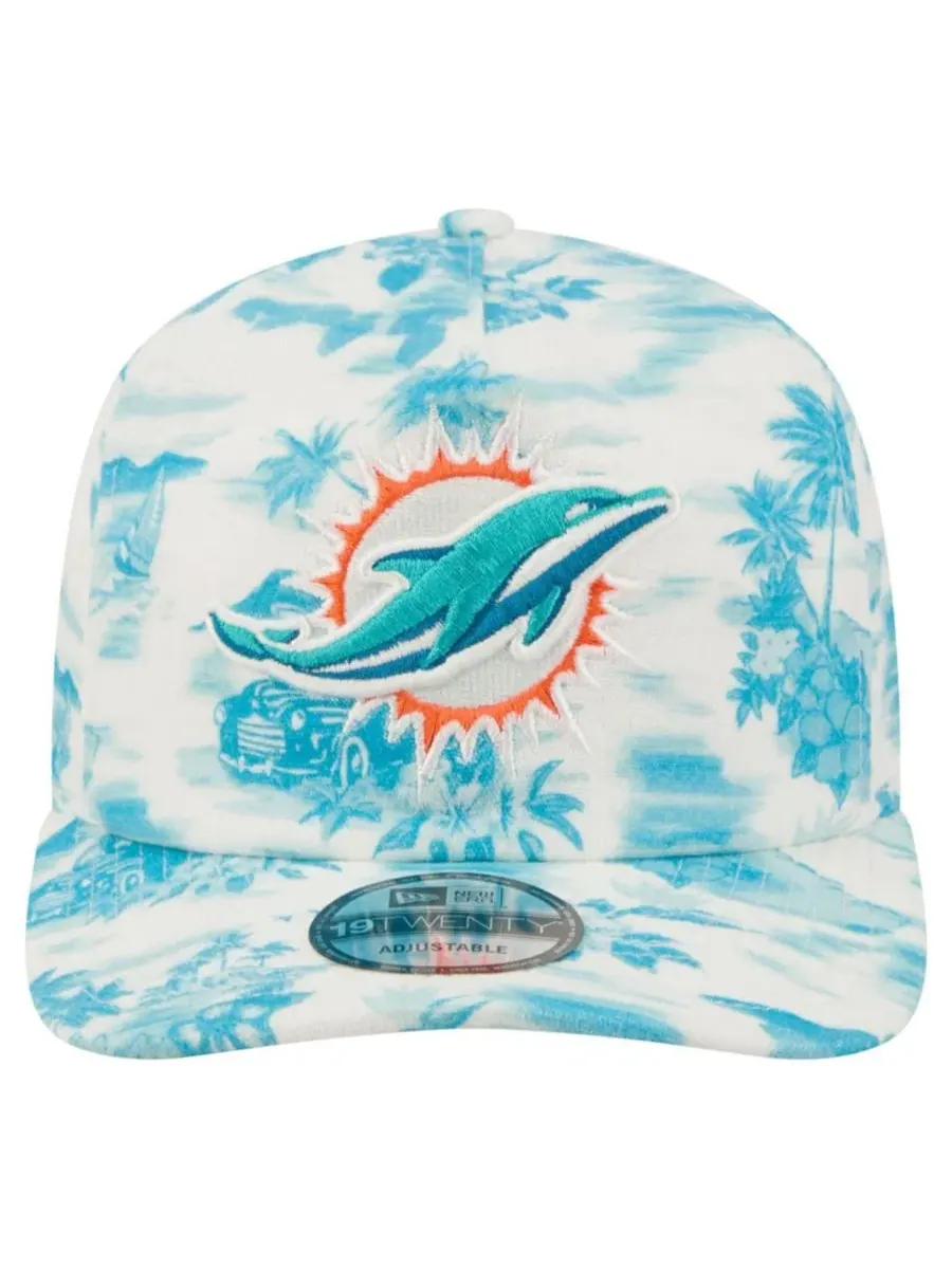 Кепка New Era с принтом, Miami Dolphins Tropics 19TWENTY — изображение 2 из 7, белый