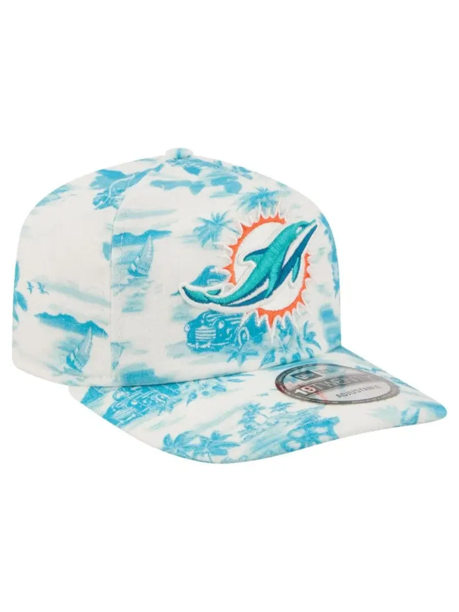 Кепка New Era с принтом, Miami Dolphins Tropics 19TWENTY — изображение 3 из 7, белый