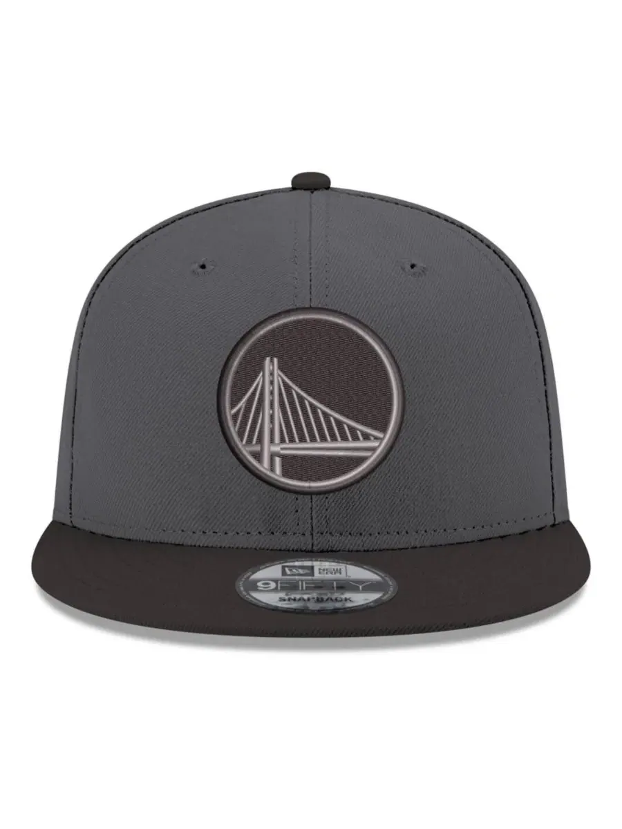 Кепка-снэпбек с вышивкой Golden State Warriors New Era — изображение 2 из 4, серый черный