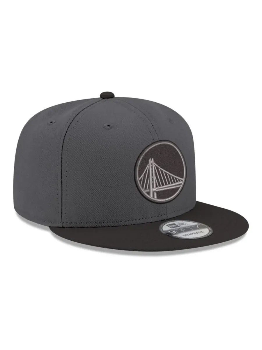 Кепка-снэпбек с вышивкой Golden State Warriors New Era — изображение 3 из 4, серый черный