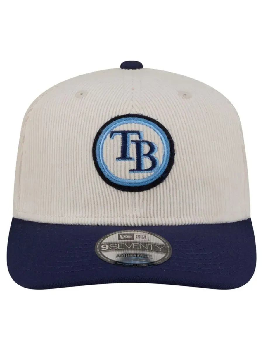 Кепка New Era Tampa Bay Rays 9SEVENTY Adjustable Hat — изображение 2 из 5, кремовый темно-синий