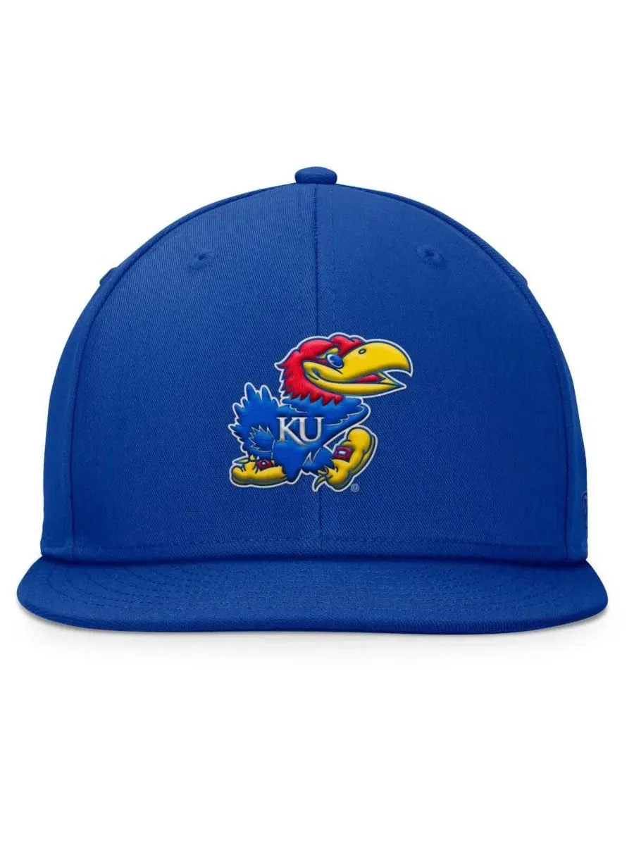 Кепка-снапбек с вышитым логотипом команды Kansas Jayhawks Top of the World — изображение 4 из 4, королевский
