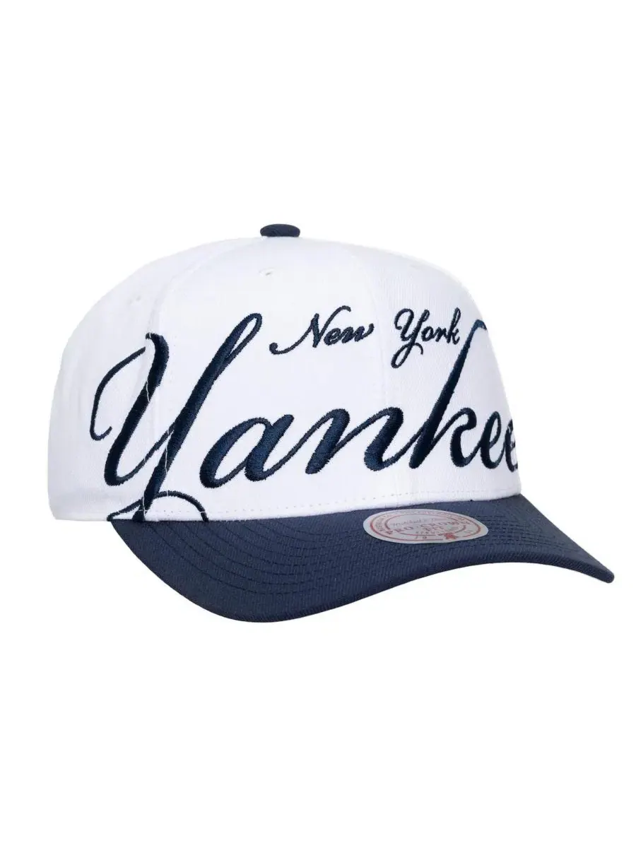 Бейсболка с вышивкой New York Yankees XL Script Pro Crown Mitchell & Ness