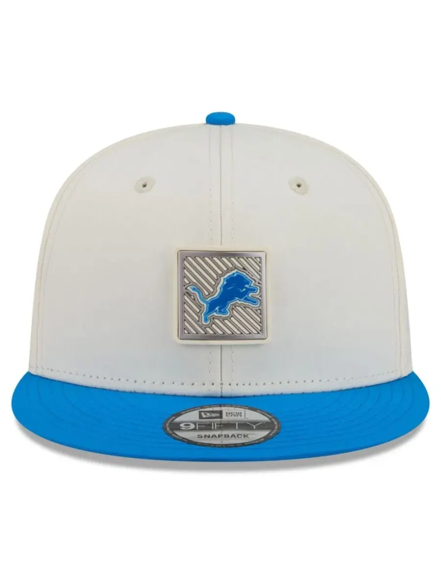 Кепка-снэпбек Detroit Lions 2026 Training Camp 9FIFTY New Era — изображение 2 из 5, кремовый синий
