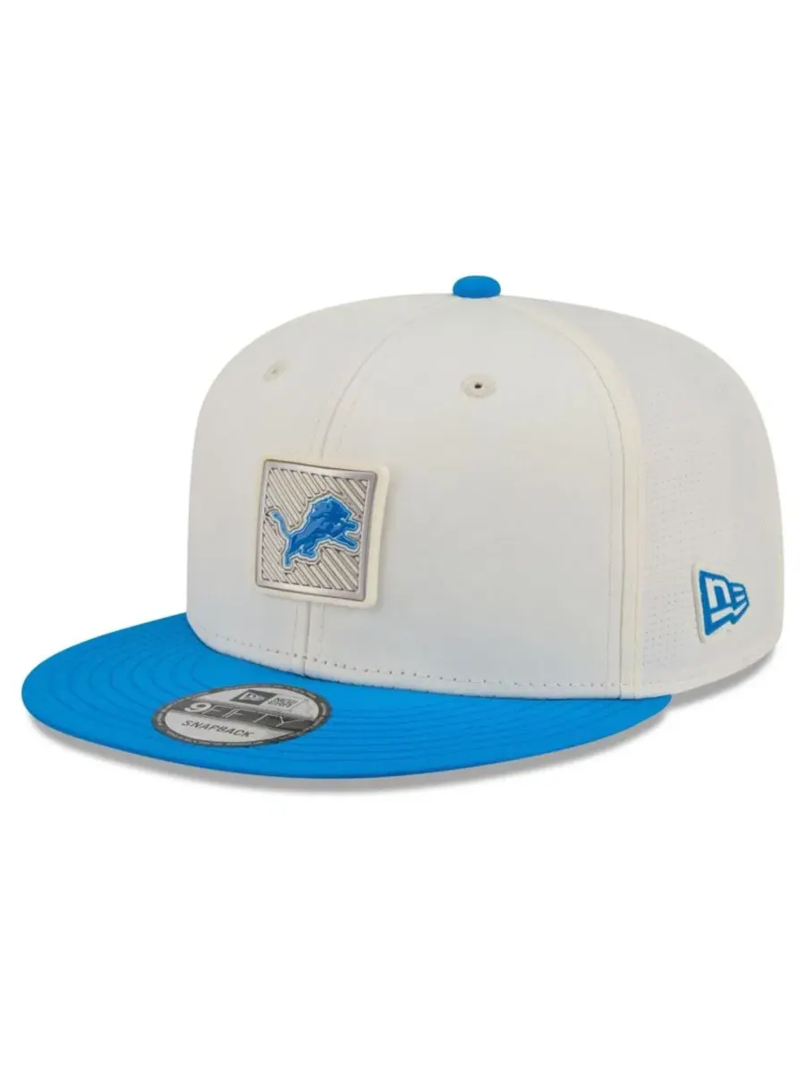 Кепка-снэпбек Detroit Lions 2026 Training Camp 9FIFTY New Era — изображение 3 из 5, кремовый синий
