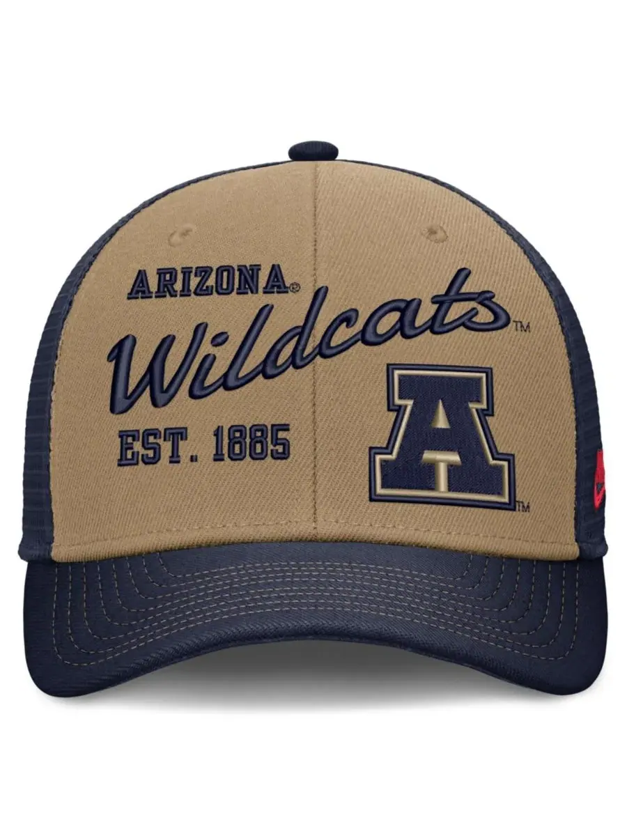 Кепка-тракер с вышивкой Arizona Wildcats Legacy Rise Nike — изображение 2 из 4, бежевый темно-синий