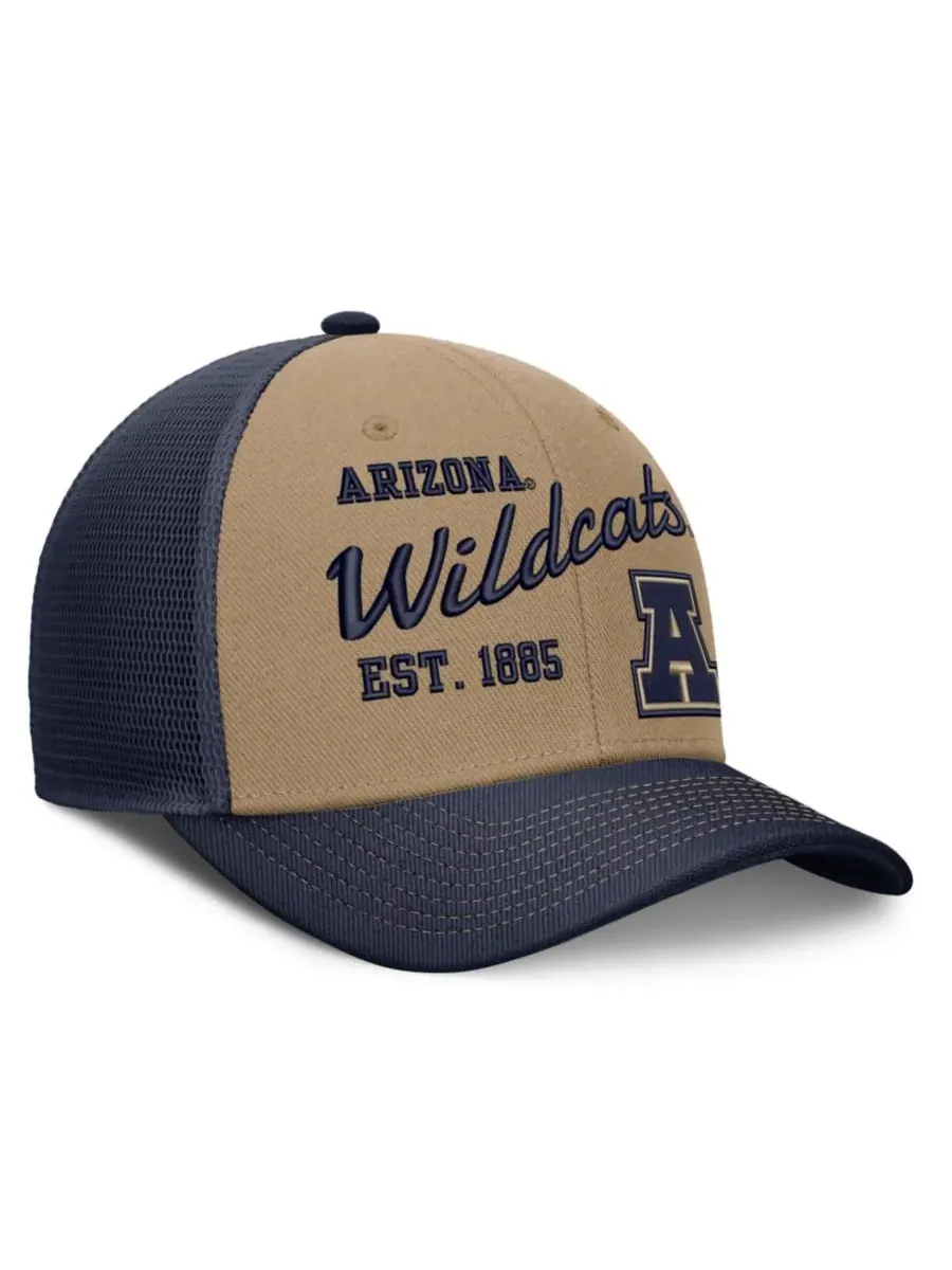 Кепка-тракер с вышивкой Arizona Wildcats Legacy Rise Nike — изображение 3 из 4, бежевый темно-синий