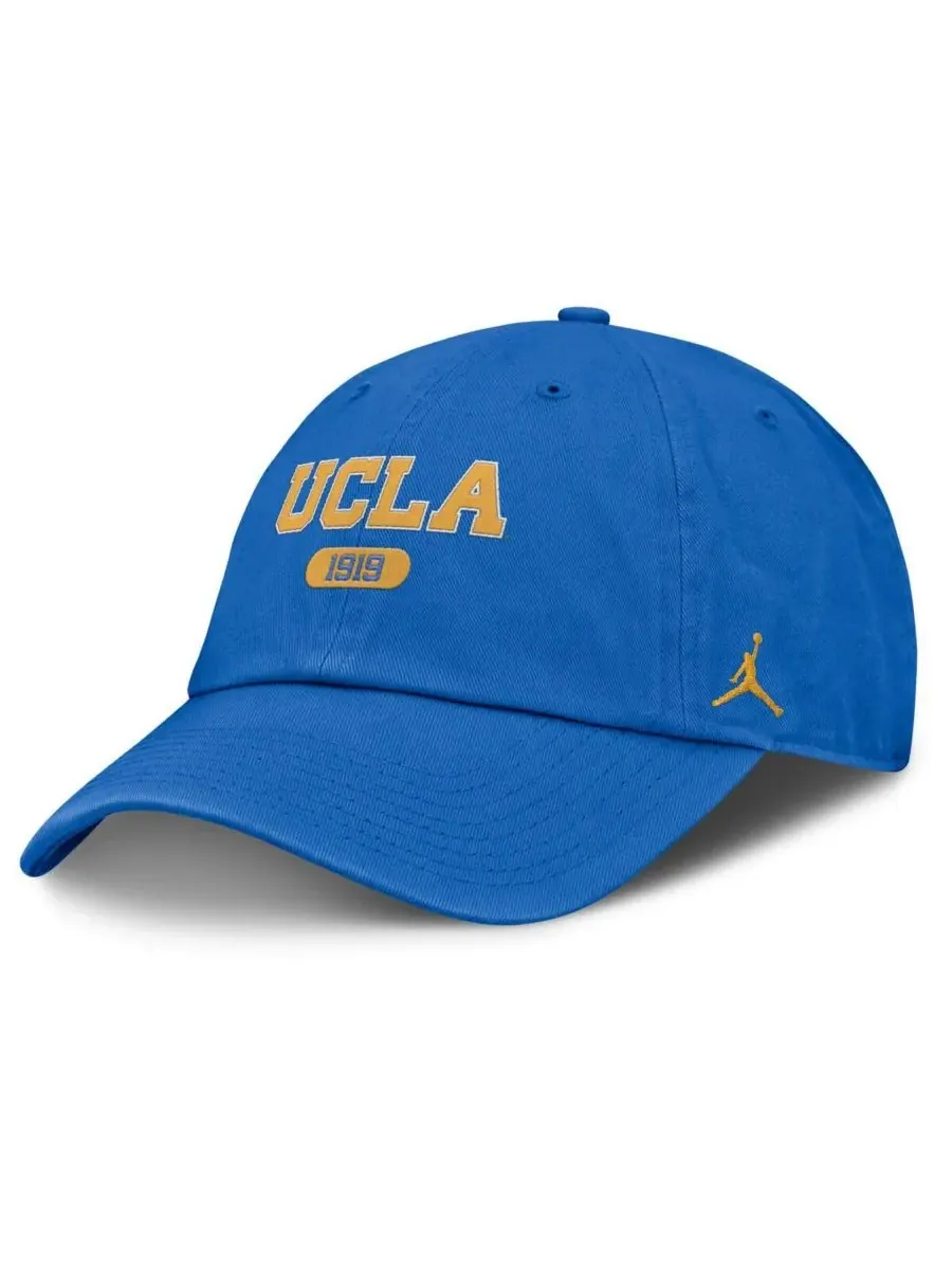 Jordan Мужская синяя регулируемая кепка с логотипом клуба UCLA Bruins